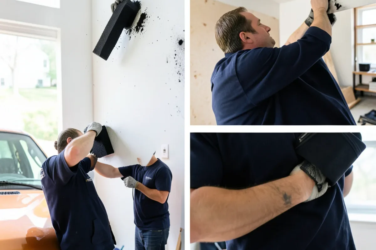 chemical soot sponge cleaning during water mitigation in Baltimore MD