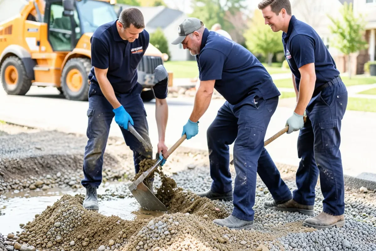 tiber ravine runoff cleanup during water mitigation in Baltimore MD