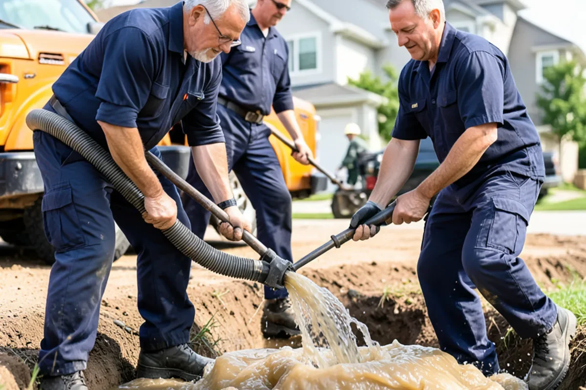drainage hose discharge during water mitigation in Baltimore MD